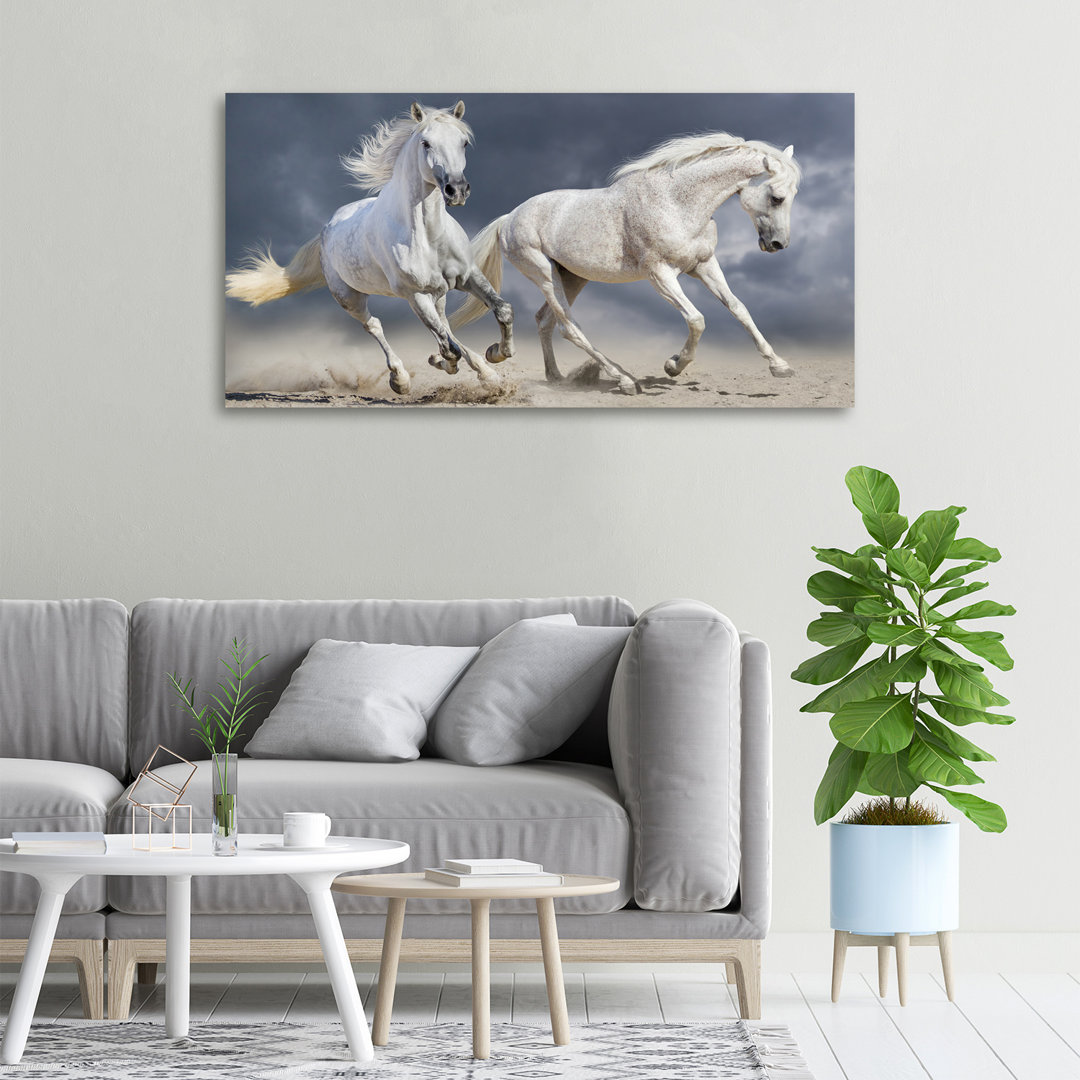 White Horses Beach - Ungerahmte Kunstdrucke auf Leinwand