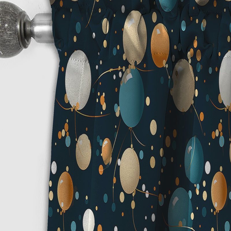 Classic Elegance Motif à pois I - Rideau abstrait - Rideau occultant - 1 panneau, L 52 po x L 108 po