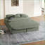 Canapés-lits | Canapé-lit convertible de 75 po | Chaise longue pliable avec couverture | Salon Studio de chambre à coucher | Velours côtelé | Vert sauge-123887238