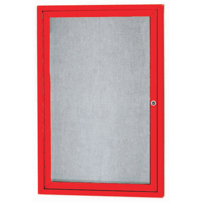 Tableau d'affichage mural extérieur pour l'extérieur, Rouge, Un, H 36 po x l 24 po