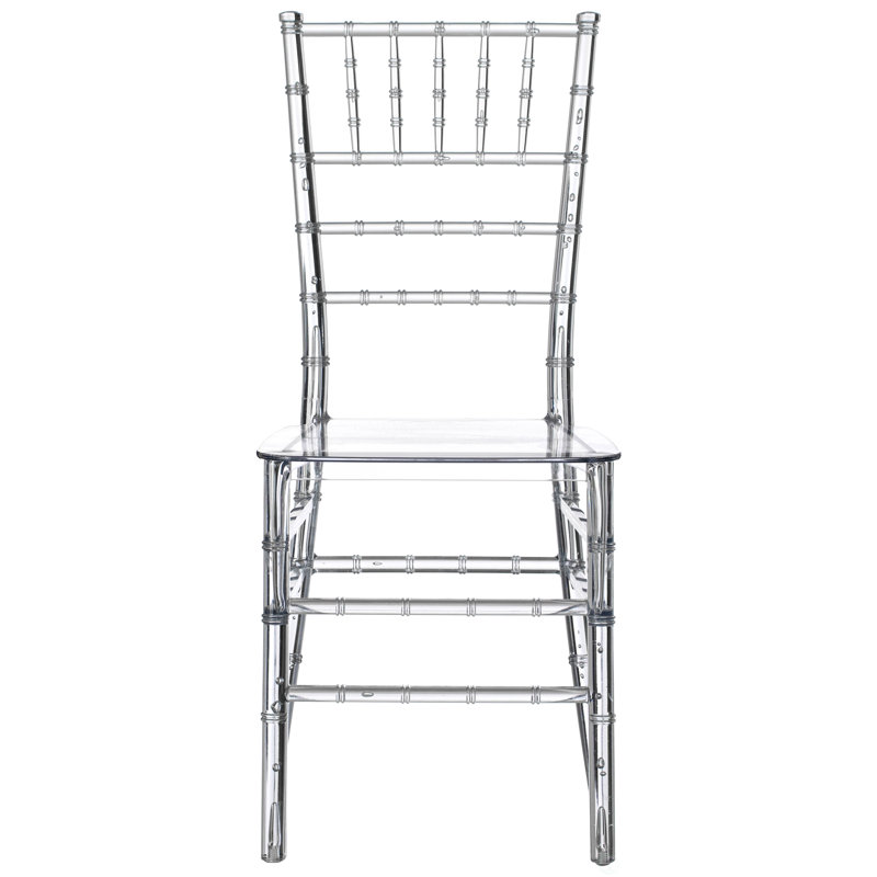 Kurland Slat Back Side Chair in Clear