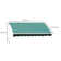 Dakota Fields 250cm D Polyester Green Cover Retractable Patio Awning