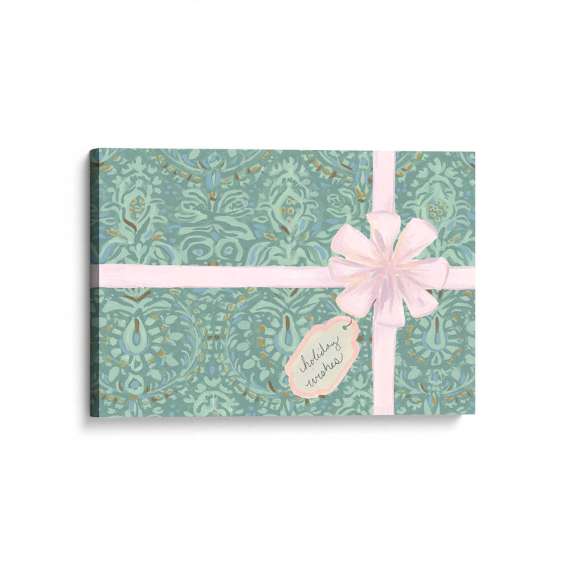 «Festive Holiday Paquet II» par June Erica Vess, reproduction d'art sur toile, H 12 po x l 16 po