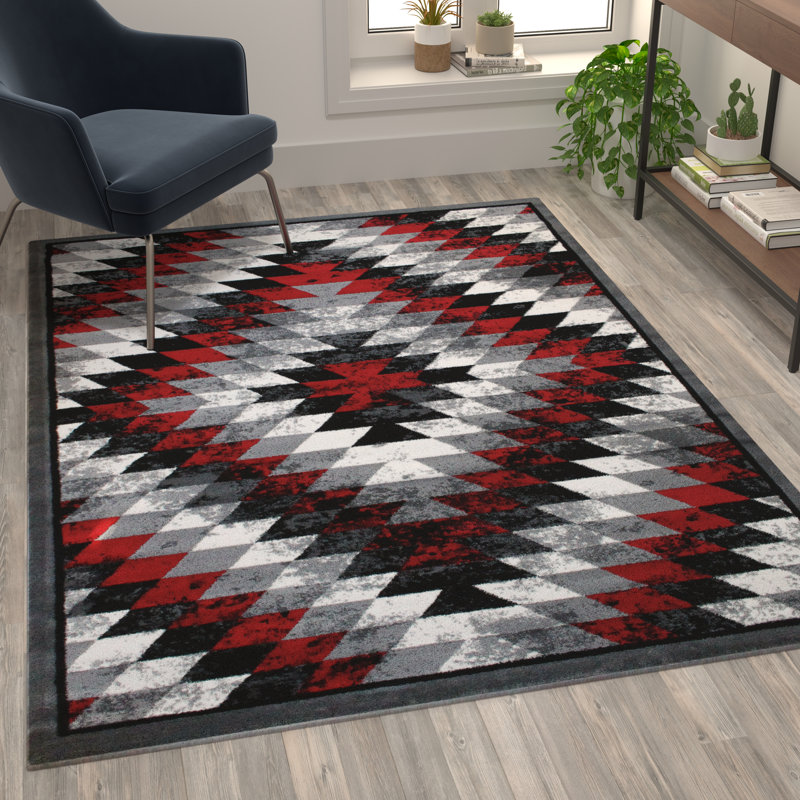 Tapis intérieur Akwasi, Rectangle 5 pi 3 po x 7 pi 3 po