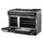 Forno Galiano 48" Dual Fuel Range in white, black, blue or red, 107,000 BTU, 6.58 cu.ft. Double Ovens & Griddle-68818836