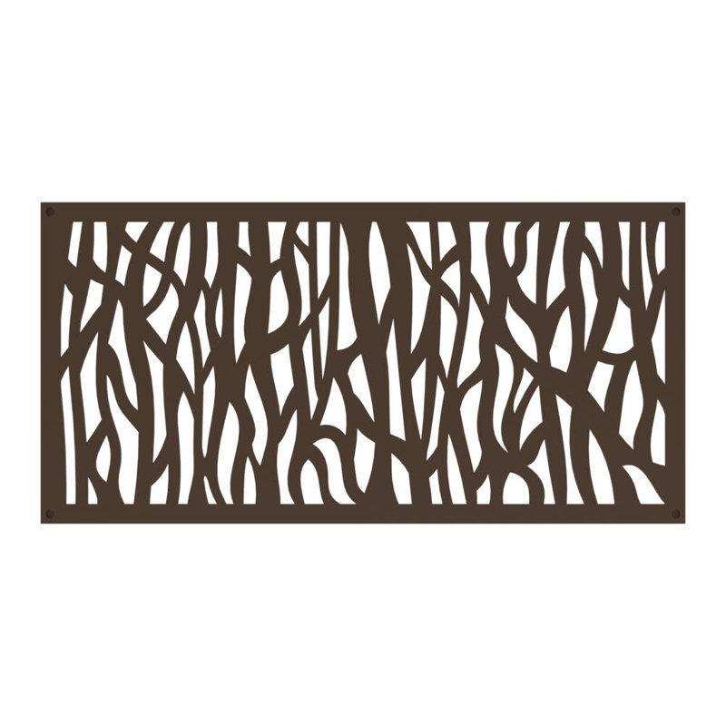 2 ft. x 4 ft. Sprig Umber Decorative Screen Panel