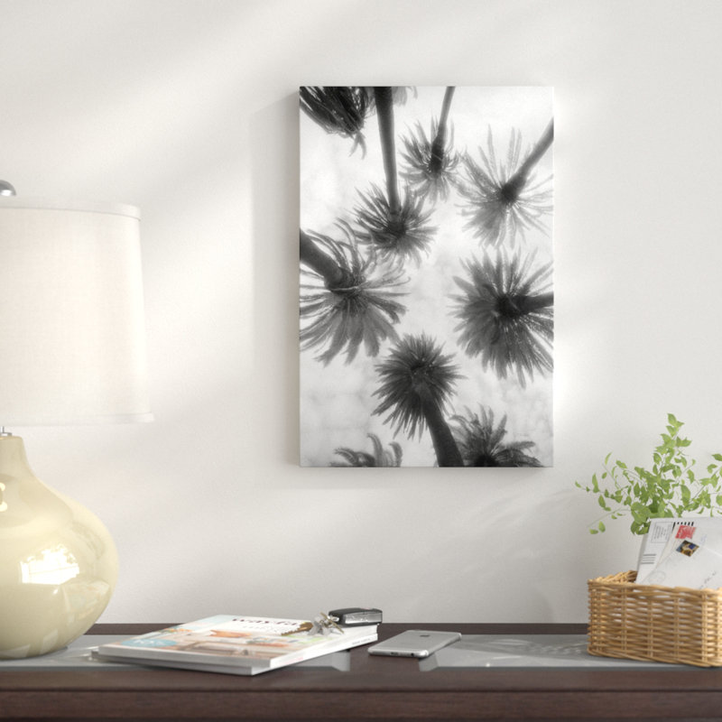 «Parmi les palmiers», reproduction de photo, H 42 po x l 28 po x P 1,5 po, Toile tendue, Pas de tapis