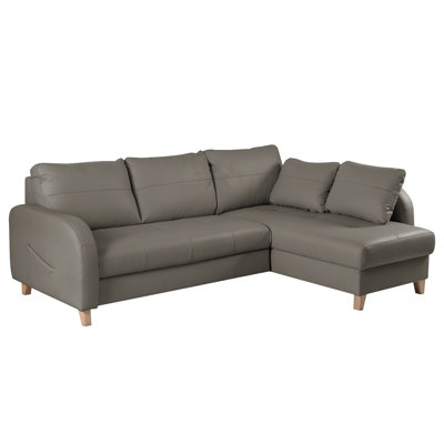 Roger Leather Corner Sofa