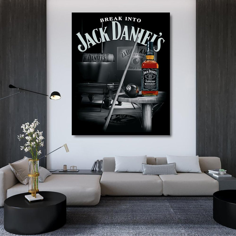 Jack Daniel's (Pool Room), 45" H x 36" W
