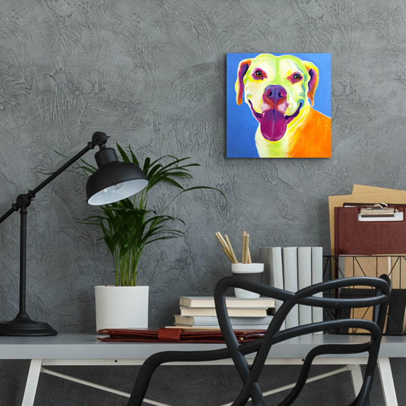 «Pit Bull - Daisy» par Dawg Painter, H 12 po x l 12 po