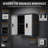 Mobile Tool Storage Cabinet, 2 Drawers + Lockable Door, Cold-Rolled Steel, Locking Casters