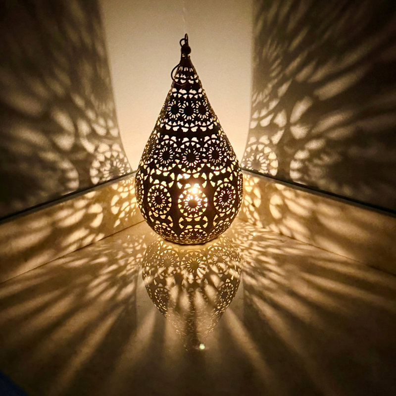 Lattice Tear Drop Votive Candle Holder
