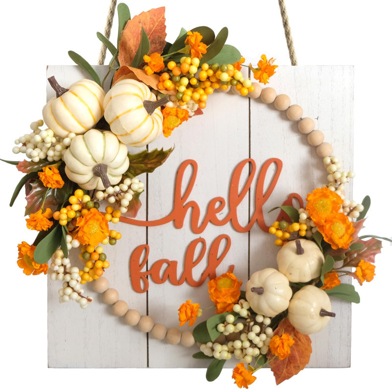 Couronne de panneau Idyllic Hello Fall