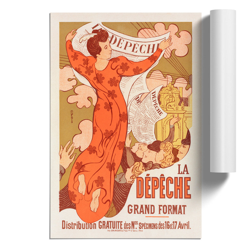 La Depeche De Toulouse - No Frame Print, 42cm H x 30cm W x 0.1cm D