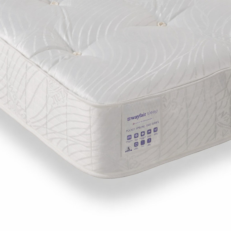 Wayfair Sleep Pocket Sprung Mattress, European Single (90 x 200cm)