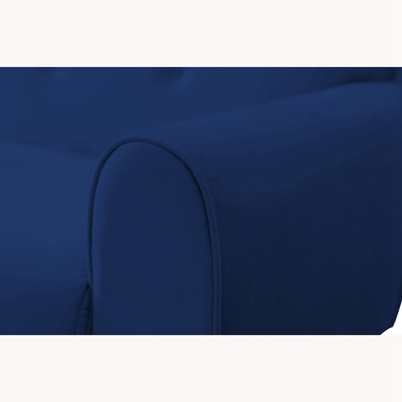 " Velvet Sofa, Navy Velvet