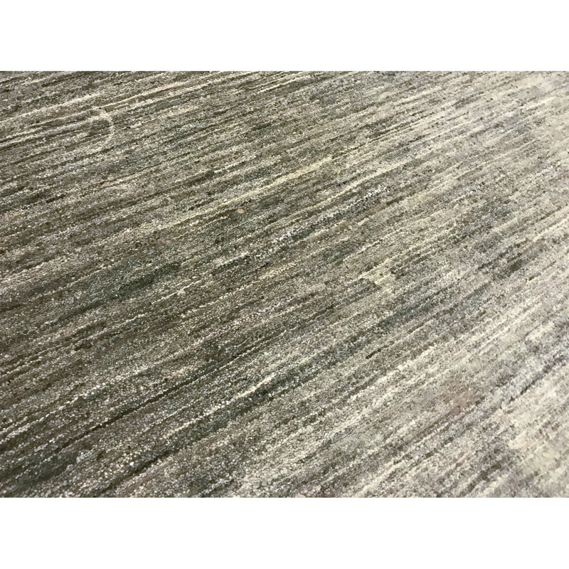 Tapis vert noué à la main de haute qualité