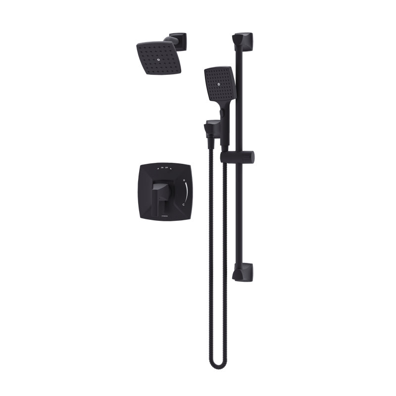 Oak HydroMersion Shower Faucet Trim with Hand Spray, Matte Black