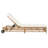 Rattan Patio Chaise Lounge With 5-Position Backrest, Cushion And Wheels-1050372510