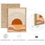Abstrait désert coucher de soleil moderne géométrique chaleureux tons terreux illustrations art moderne petit décor-102709867