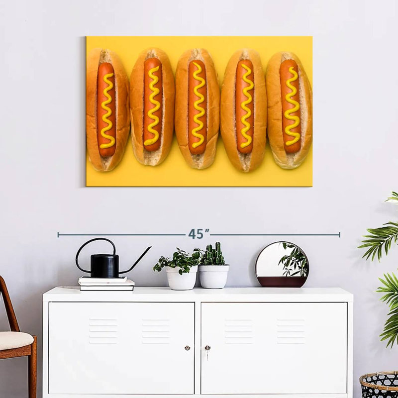Yarlin Hot Dogs, 24" H x 36" W