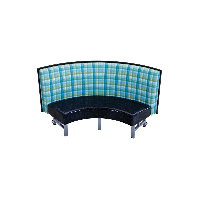 Banquette mobile - quart de cercle, L 60 po x l 30 po