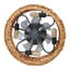 Archer 20.25" 4-Light Coastal Bohemian 6-Speed Metal/Seagrass Mobile-App/Remote-Controlled Lantern LED Ceiling Fan