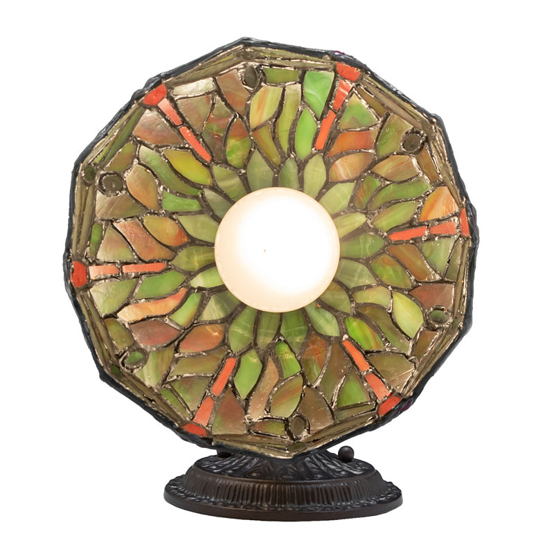 1 - Light Armed Sconce, Green/Orange/Red/Clear, Dome