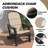 Outdoor HDPE Adirondack Chair Set With Removable Cushions And Cup Holder-268321009