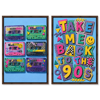 «Fun Fun», reproduction sur toile encadrée par Art Remedy, ensemble de 2