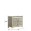 Armoire de chevet argentée moderne avec tiroirs en miroir spacieux