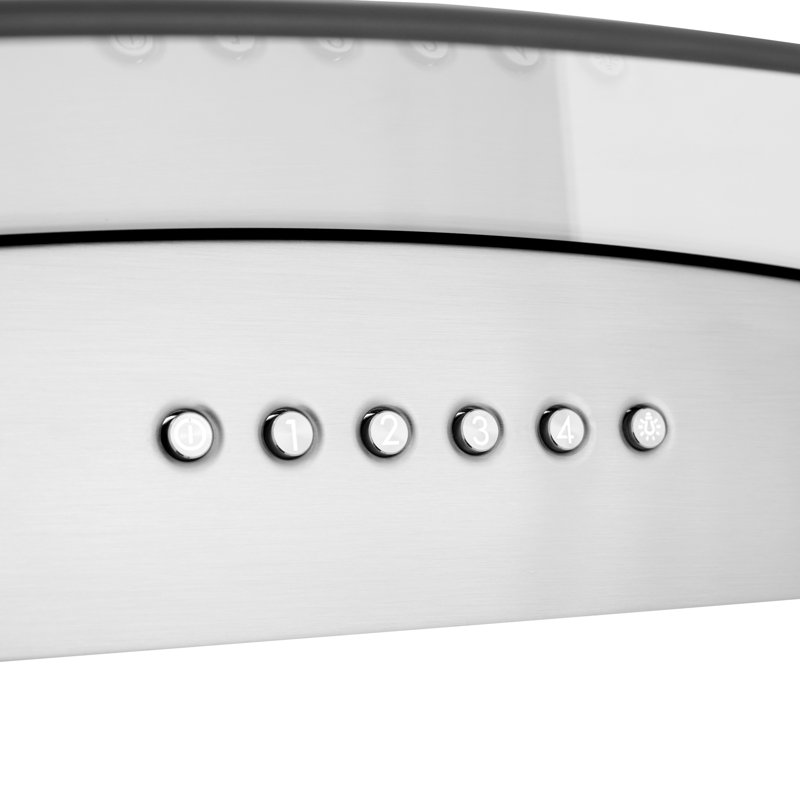 36" 400 CFM Convertible Wall Mount Range Hood in Stainless Steel with Remote Control Included