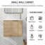 Ensemble de meuble-lavabo simple 22 po avec plateau en céramique Didio-2141079554