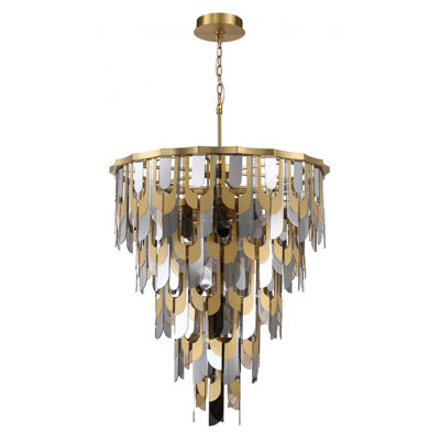  Paramount 46"w Pendant In Aged Brass