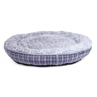 Striped Orthopedic Fleece Pet Bed