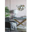 Lampe de table en verre blanc et gris 14 x 14 x 23 po