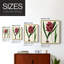 Reproduction encadrée de floral antique V - encadré en bois massif-1254446492