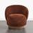 Modern Swivel Barrel Chairs With Wood Base-60020971