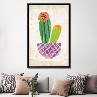 «Collage Cactus II.A», impression sur toile tendue