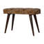 Banc rembourré en velours