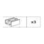 Rail supérieur en aluminium noir mat de 60 po pour quincaillerie de porte coulissante