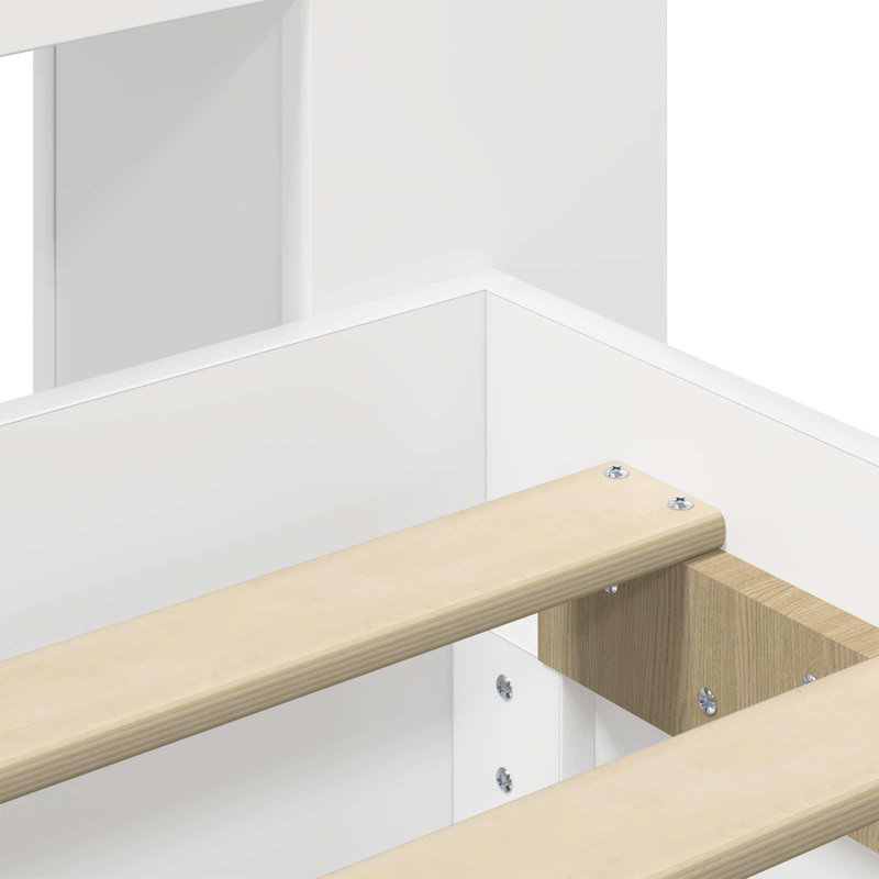 Bed Frame, Kingsize (5'), White