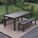 Krum Rectangular Mahogany Outdoor Dining Table