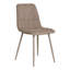 Komatke 50cm H Polyester Upholstered Parsons Chair in Grey