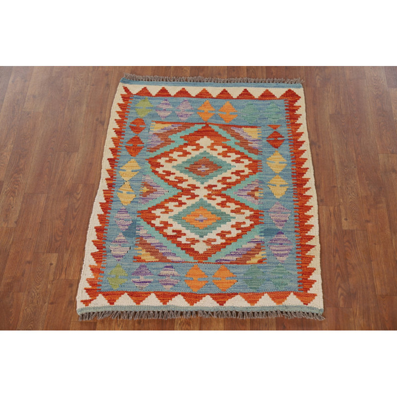 South Western Kilim Oriental Accent Rug 3x4