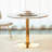 Round Metal Base Dining Table-92618315