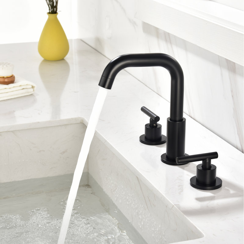 2-handle Bathroom Faucet, Black