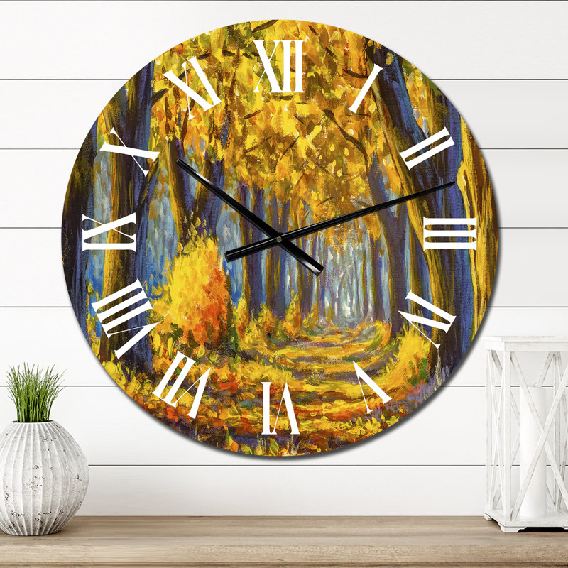 Horloge murale traditionnelle en or, Petit