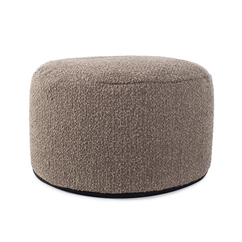 Foot Pouf Barbet Chocolate, Brown