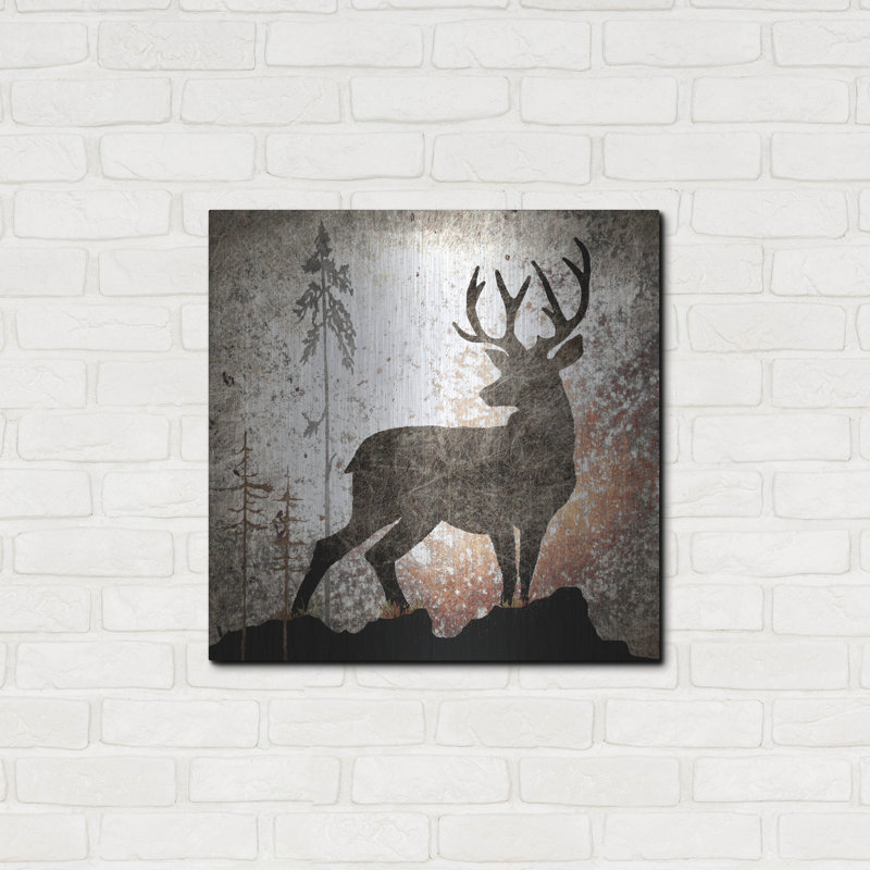 «Calling Deer» par Lightbox Journal sur métal, H 24 po x l 24 po